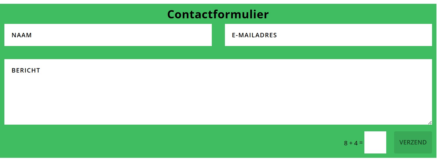 Contactformulier